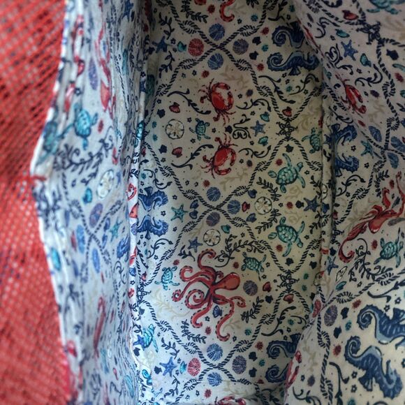 Vera Bradley Quilted Iconic Campus Backpack SEA LIFE Large - Picture 9 of 16